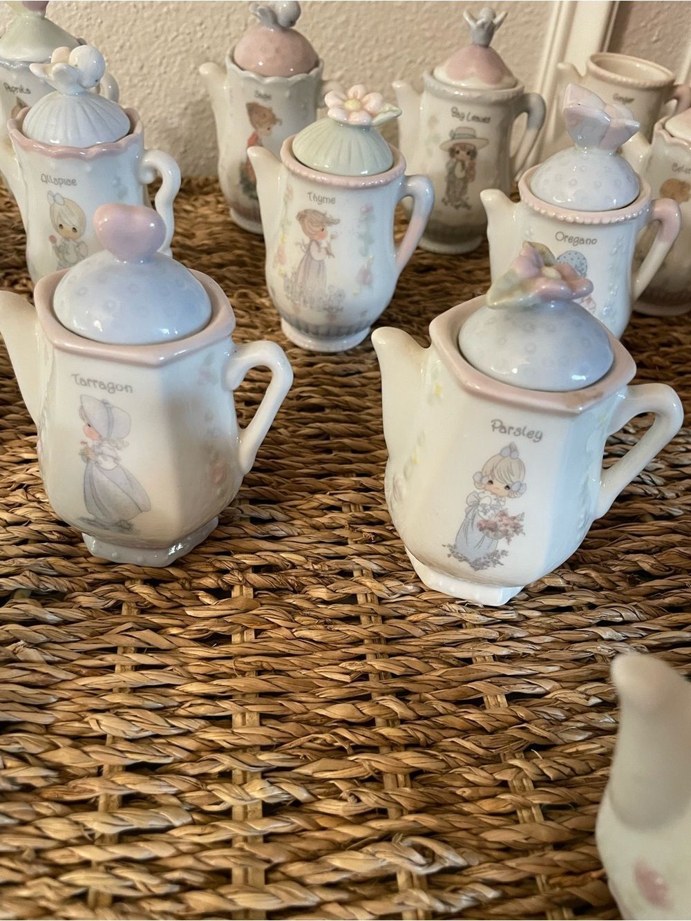 Precious Moments 1995 Enesco PMI Vintage Spice Teapots Collection Lot of 16 - Picture 5 of 16